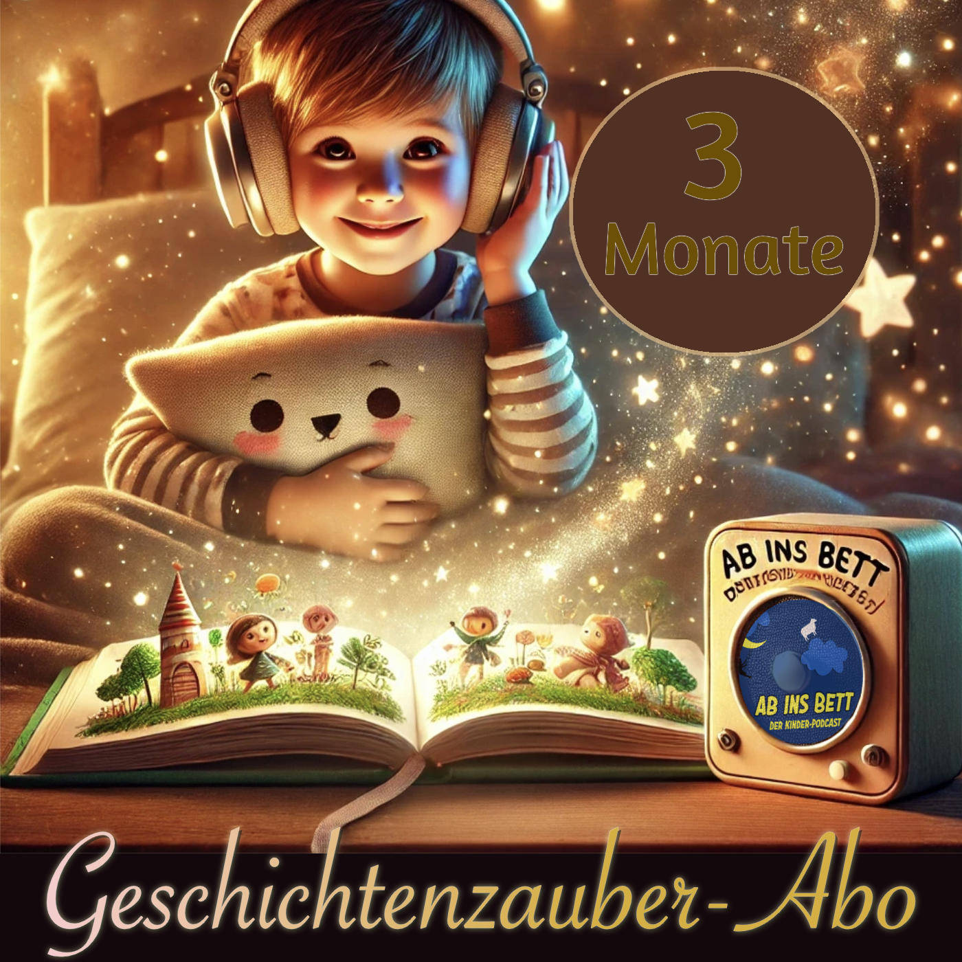 (3 Monate) Ab ins Bett Geschichtenzauber - Jeden Monat eine neue persönliche Geschichte