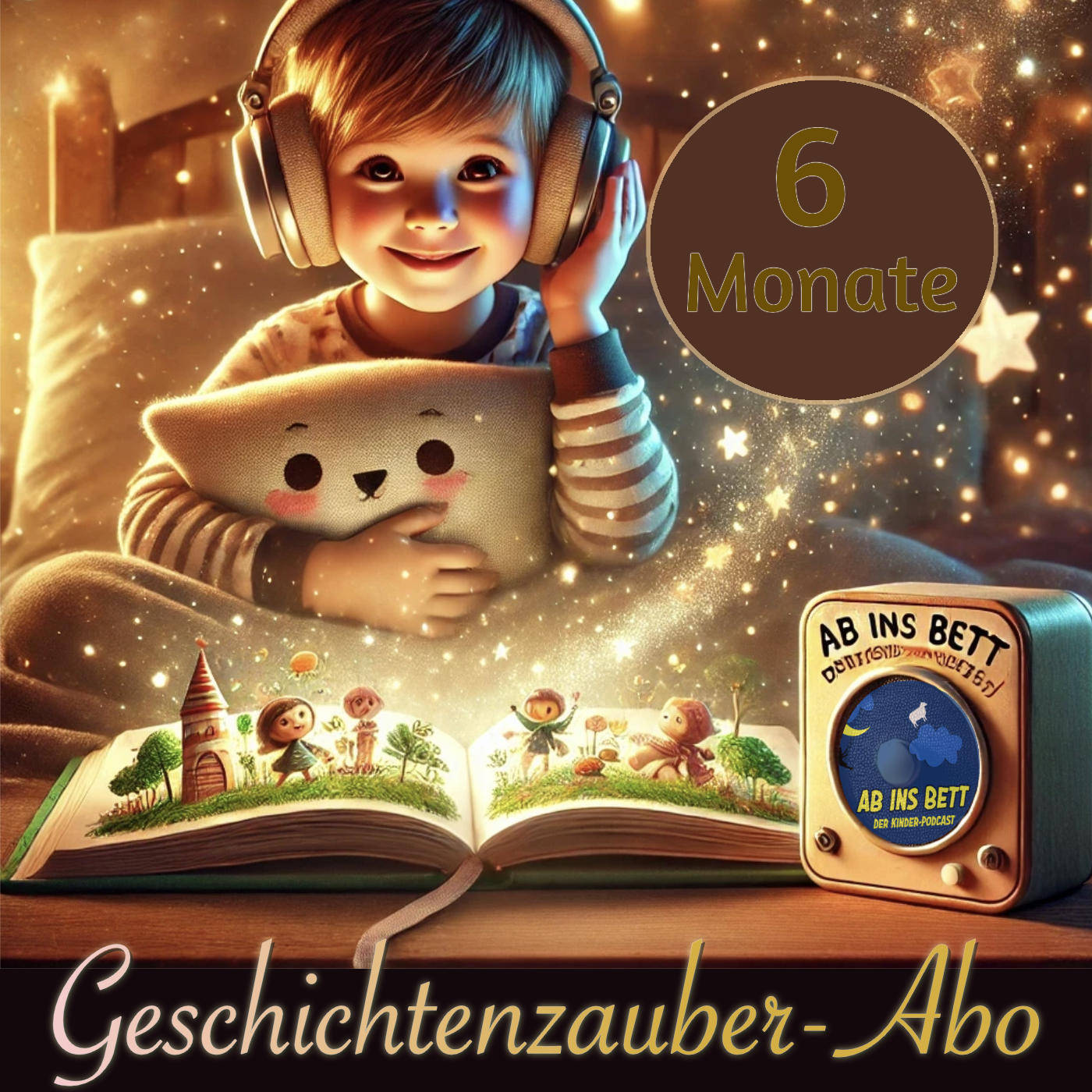 (6 Monate) Ab ins Bett Geschichtenzauber - Jeden Monat eine neue persönliche Geschichte